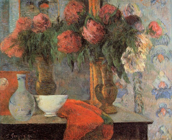 Still Life, The White Bowl - Paul Gauguin Painting